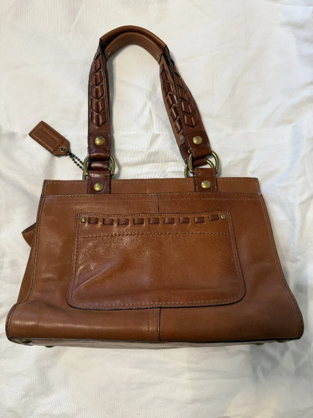 Coach tan leather